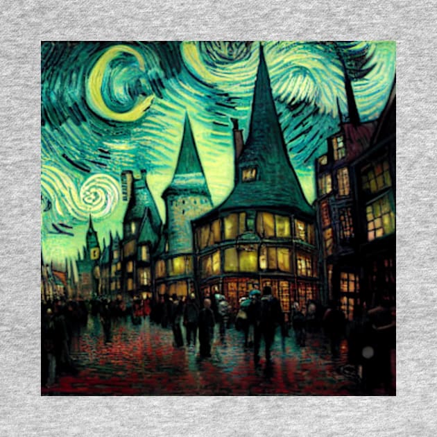 Starry Night in Diagon Alley by Grassroots Green